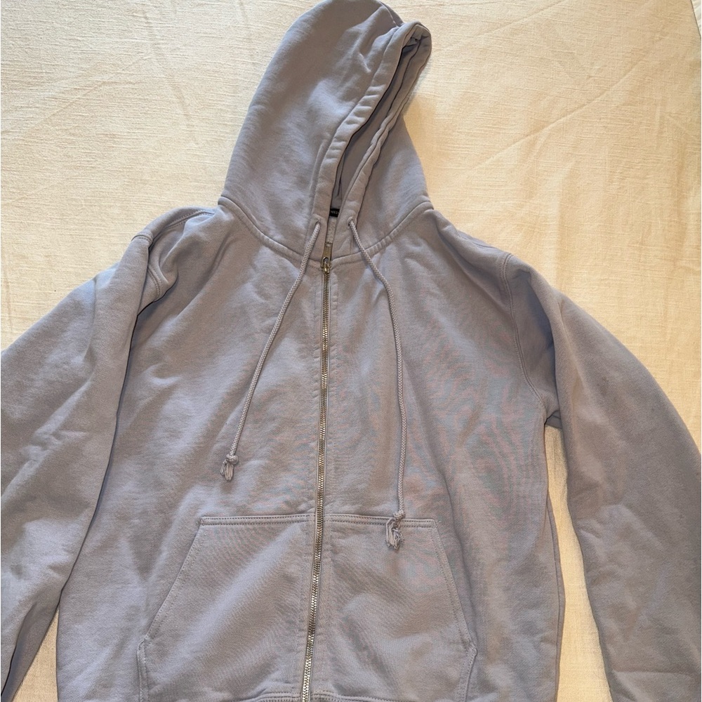 Baby blue brandy zip up